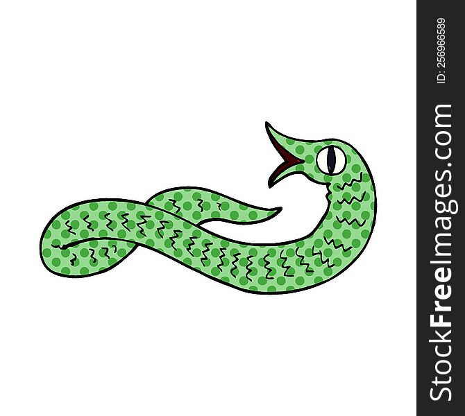 cartoon doodle medieval snake