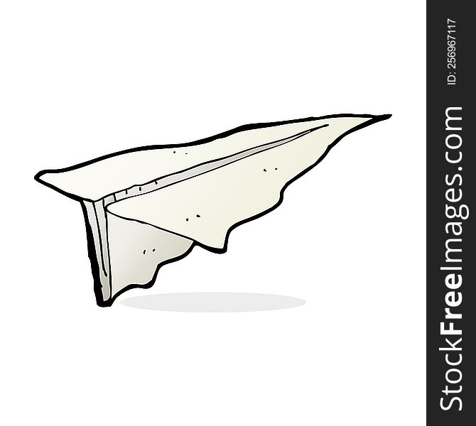 Cartoon Paper Aeroplane