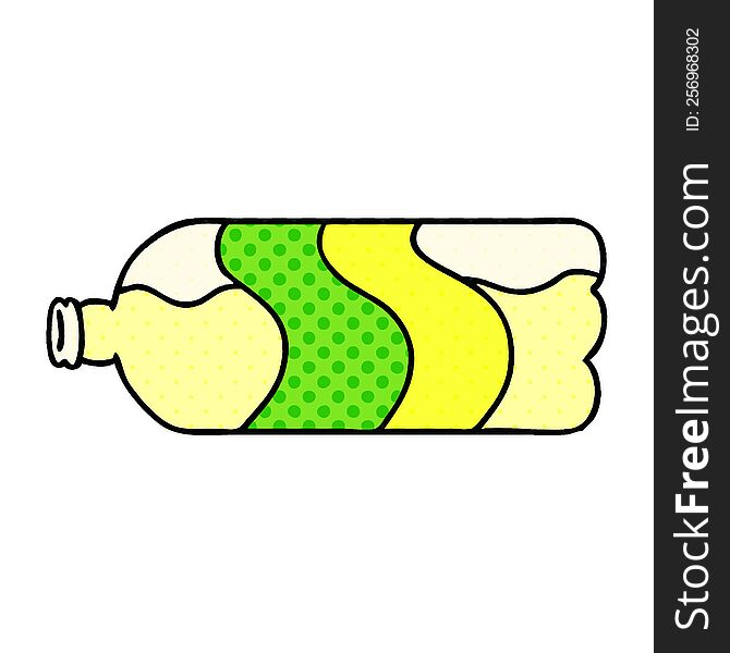 Cartoon Doodle Of A Soda Bottle