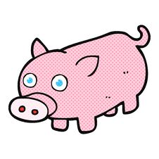 Cartoon Piglet Stock Photography
