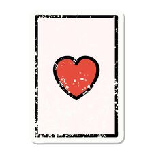 Traditional Distressed Sticker Tattoo Of The Ace Of Hearts Royalty Free Stock Photos