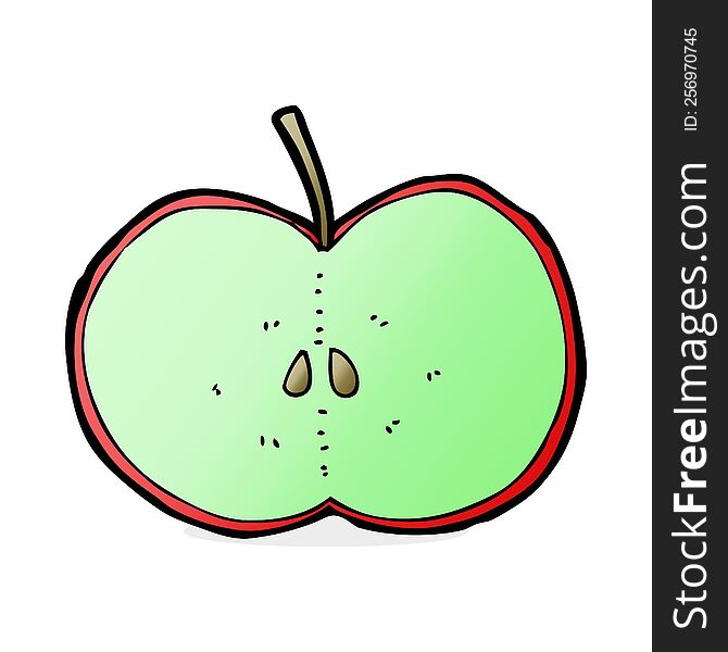 Cartoon Sliced Apple