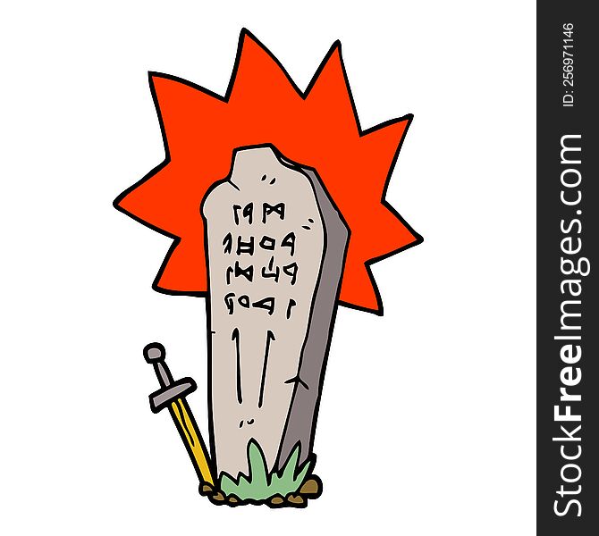 Cartoon Doodle Heros Grave