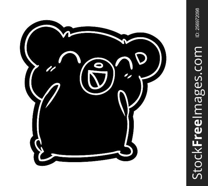 cartoon icon kawaii cute teddy bear