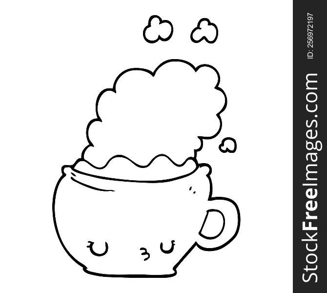 Cute Cartoon Coffee Cup