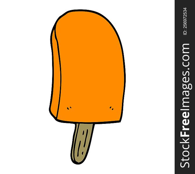 cartoon ice lolly