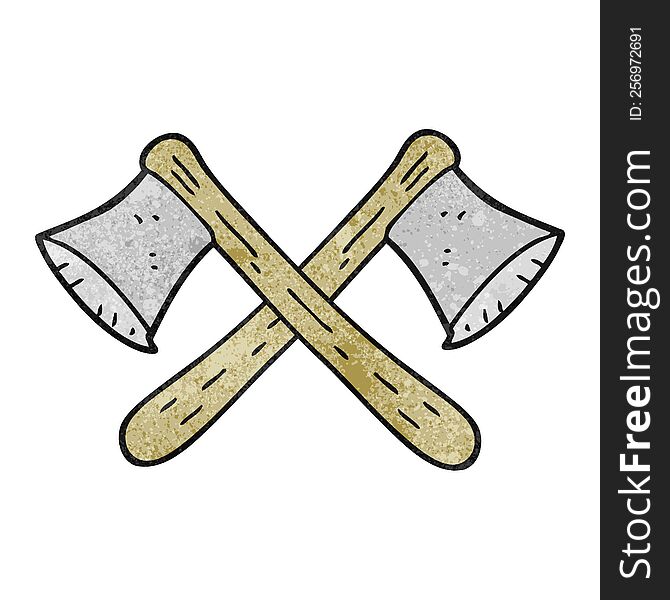 freehand drawn texture cartoon crossed axes