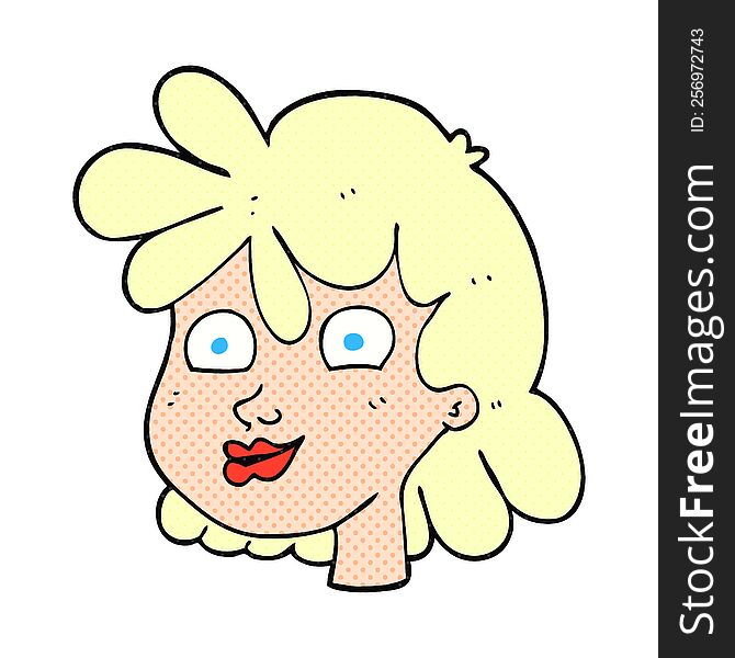 Cartoon Female Face