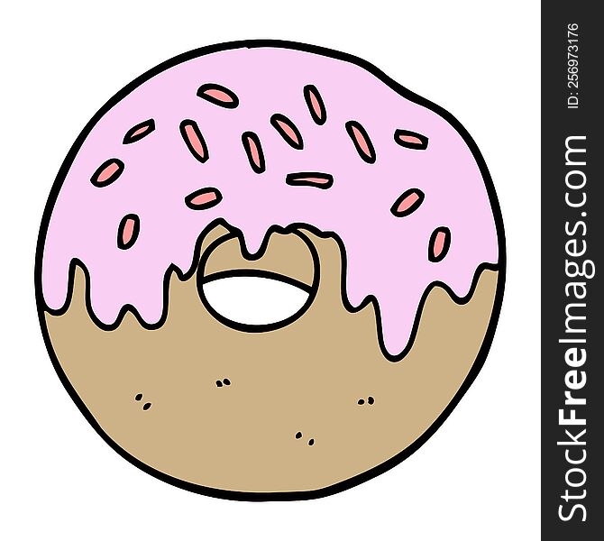 cartoon donut