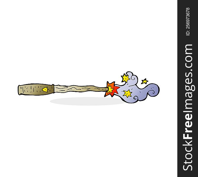 cartoon magic wand
