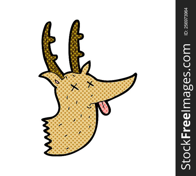 cartoon deer head