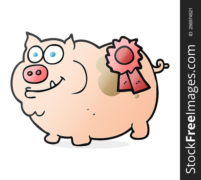 cartoon prize winning pig