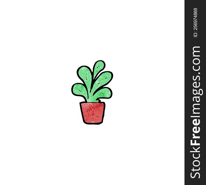 cartoon pot plant