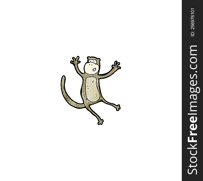 cartoon jumping monkey