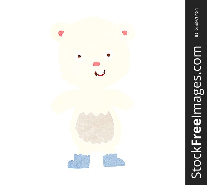 cartoon happy teddy bear in boots