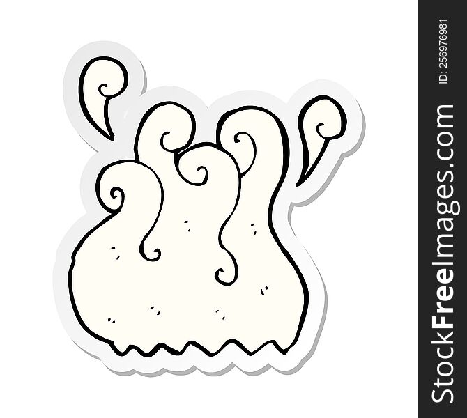sticker of a steam cartoon element