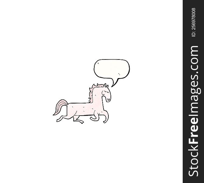 cartoon prancing horse
