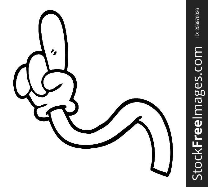line drawing cartoon hand gestures