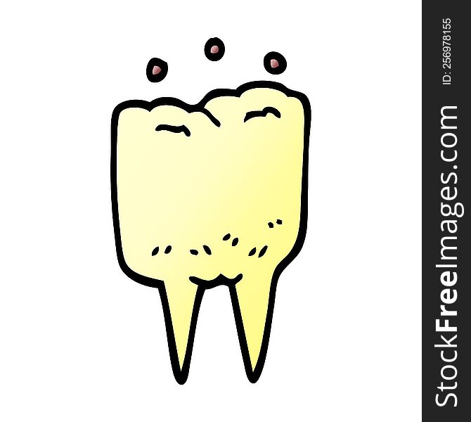 Cartoon Doodle Tooth