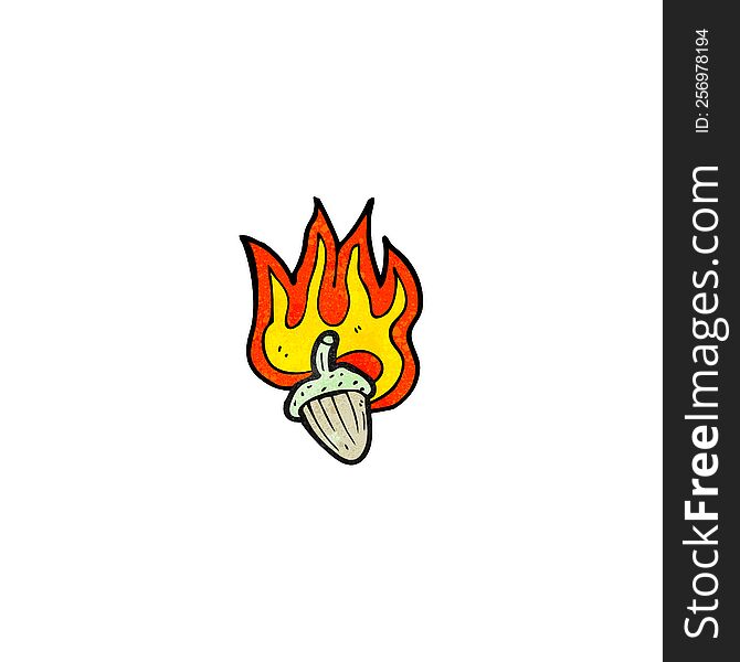 burning acorn symbol