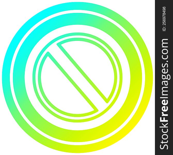 generic stop circular in cold gradient spectrum