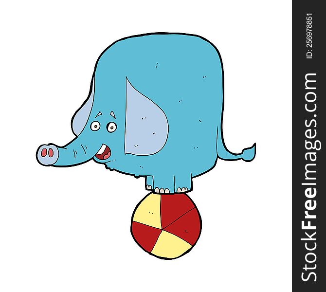 cartoon circus elephant