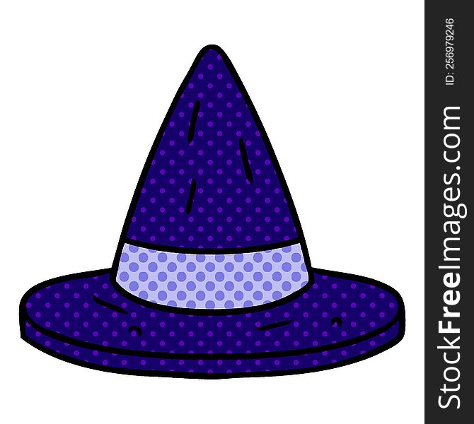 Cartoon Doodle Of A Witches Hat