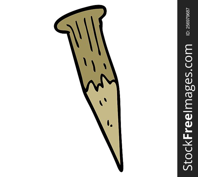 Cartoon Doodle Wooden Stake