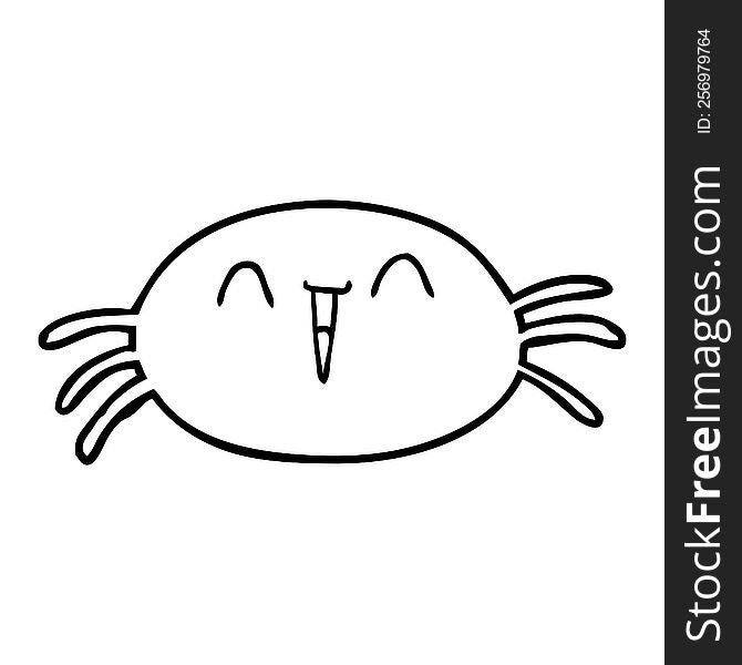 line drawing of a halloween spider. line drawing of a halloween spider