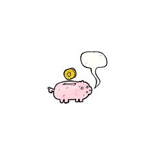 Piggy Bank Cartoon Royalty Free Stock Images