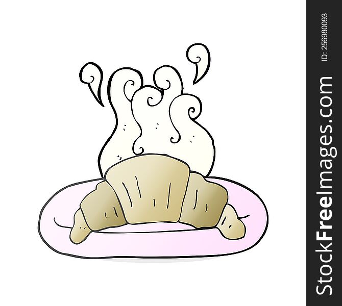 cartoon croissant