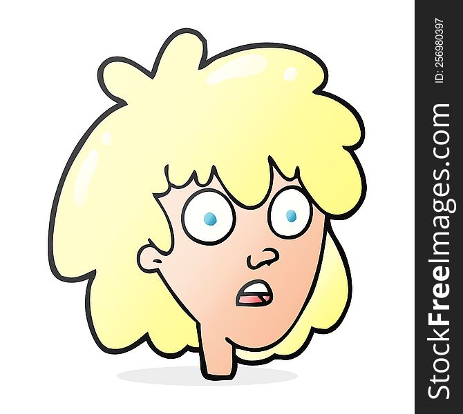 Cartoon Female Face