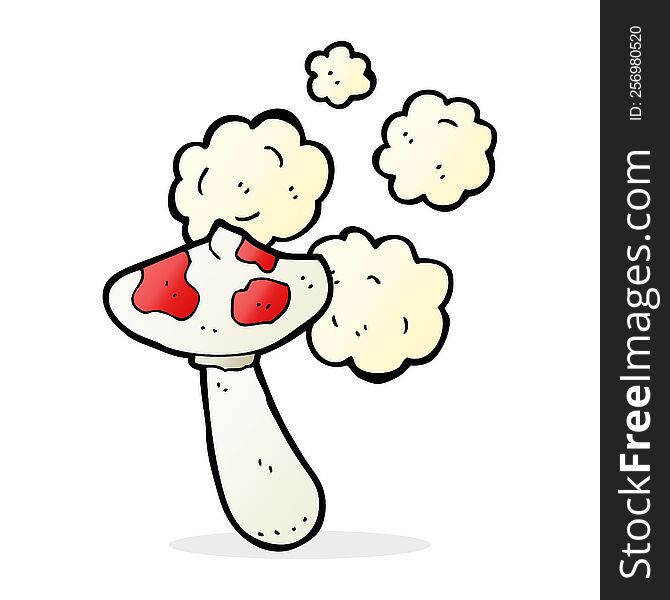 Cartoon Toadstool Mushroom