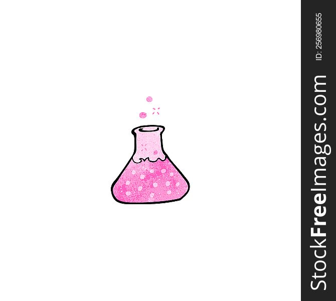 cartoon pink potion