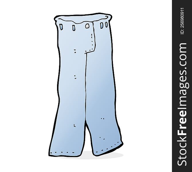 Cartoon Pair Of Jeans