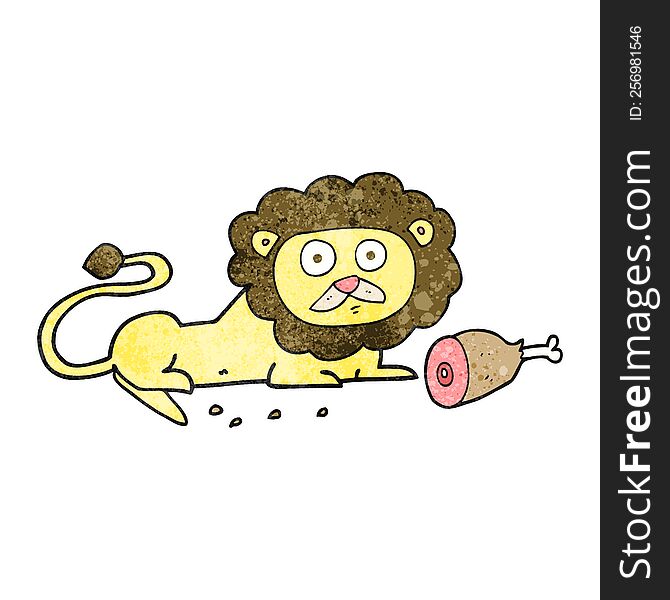 Textured Cartoon Lion