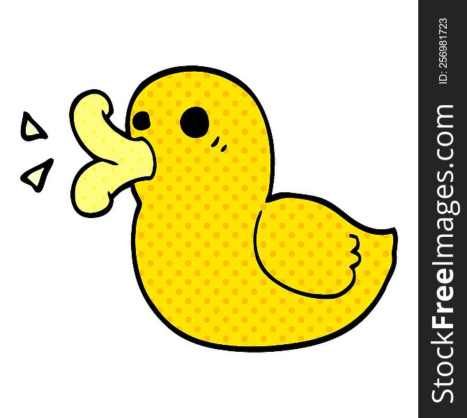 cartoon doodle rubber duck