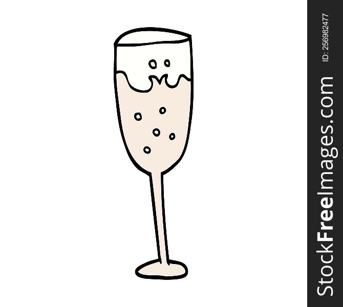 Cartoon Champagne Glass