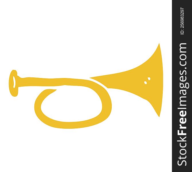 cartoon doodle brass horn