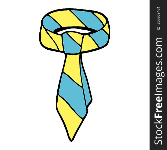 Cartoon Doodle Tie