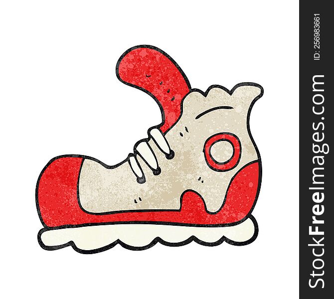 freehand textured cartoon sneaker