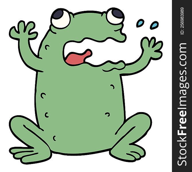 Cartoon Doodle Crazy Frog