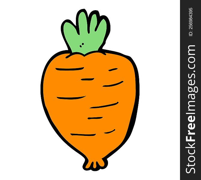 Cartoon Root Vegetable