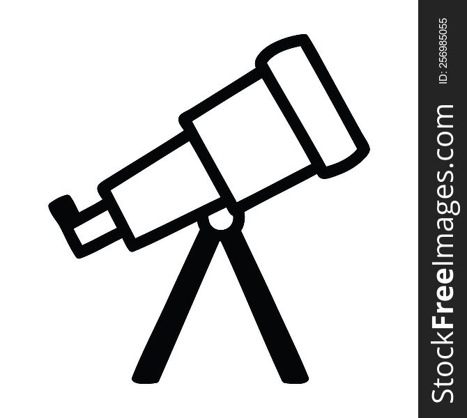 astronomy telescope icon symbol