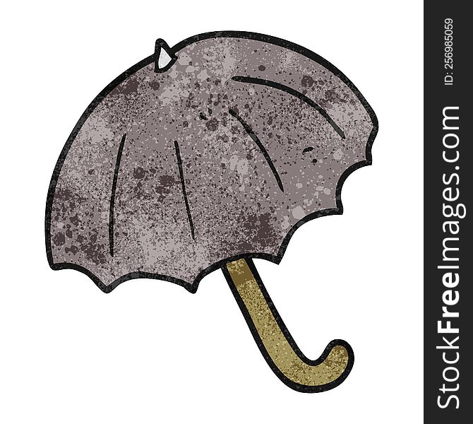 Textured Cartoon Umbrella