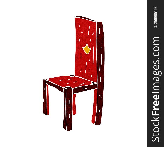 Cartoon Old Chair