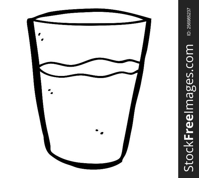 Cartoon Glass Of Water