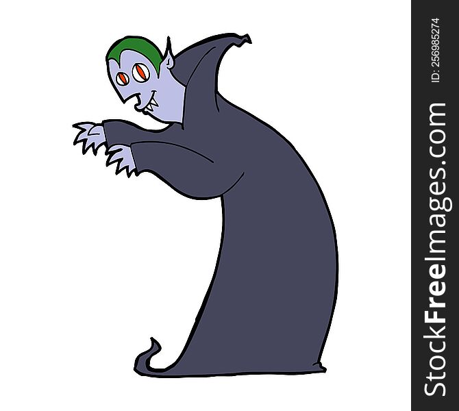 Cartoon Spooky Vampire