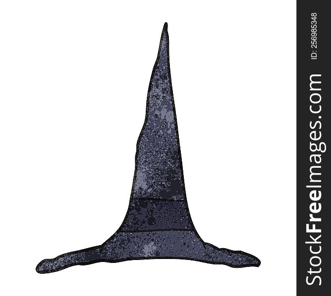 Textured Cartoon Witch Hat