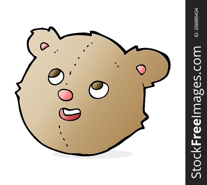 cartoon teddy bear head